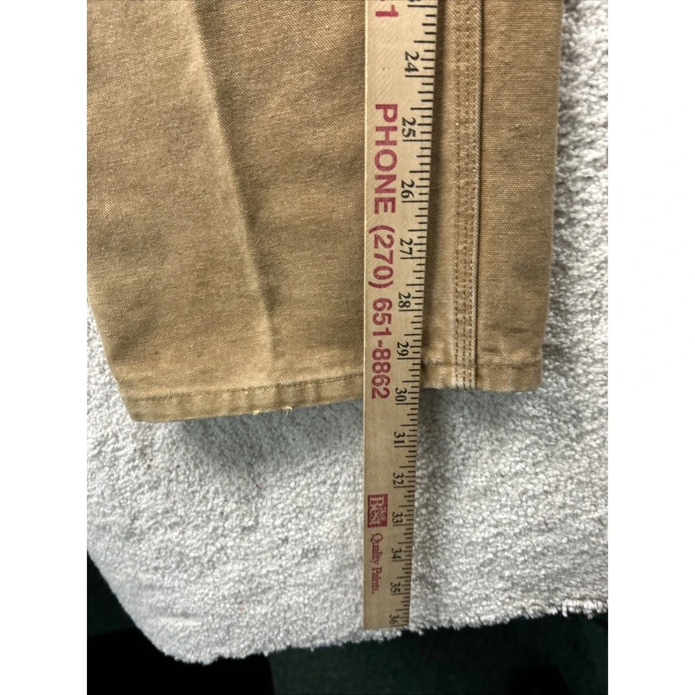 Vintage Carhartt Pants 35x30 Tan B11 BRN-Made In The‎ USA Thrashed Skater Baggy